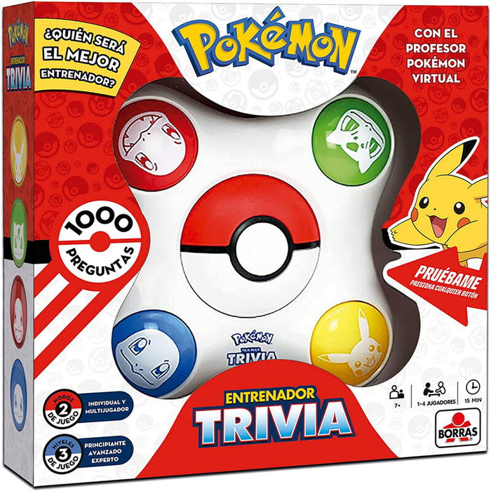 EDUCA BORRAS Jeu de société Trivia Pokémon - Jeu de questions réponses, 1 à 4 joueurs, à partir de 7 ans