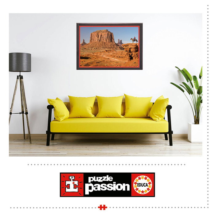 Educa Puzzle 1000 Pièces Adulte Monument Valley Réf. 19559 - Puzzle Éducatif en Carton Recyclé (68 x 48 cm)