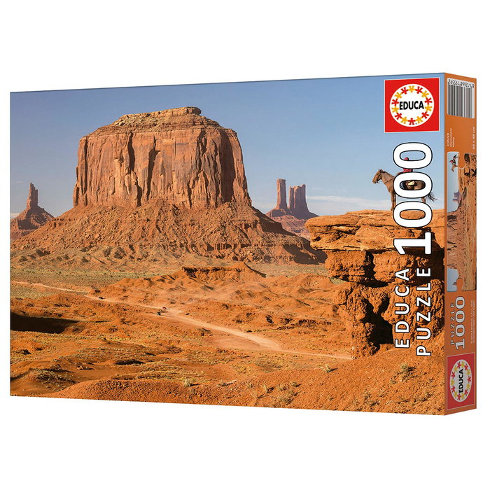 Educa Puzzle 1000 Pièces Adulte Monument Valley Réf. 19559 - Puzzle Éducatif en Carton Recyclé (68 x 48 cm)