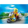 Playmobil 71205 Urgentiste avec moto et effet lumineux