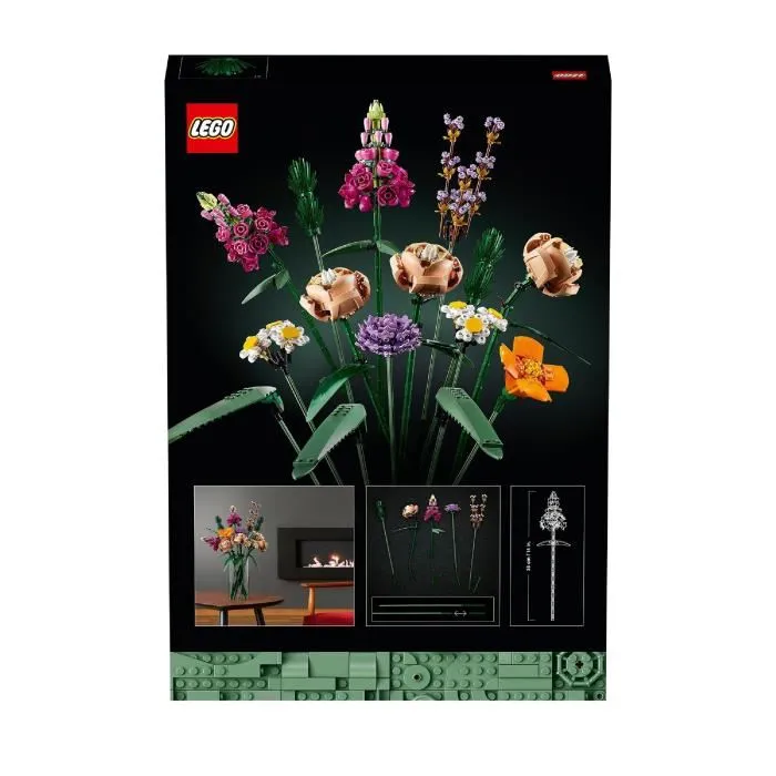 Lego 10280 Icons Bouquet de Fleurs - Collection Botanique, Fleurs Artificielles Décoratives, Set de Construction pour Adultes Lego 10280 Icons Bouquet de Fleurs - Collection Botanique, Fleurs Artificielles Décoratives, Set de Construction pour Adultes