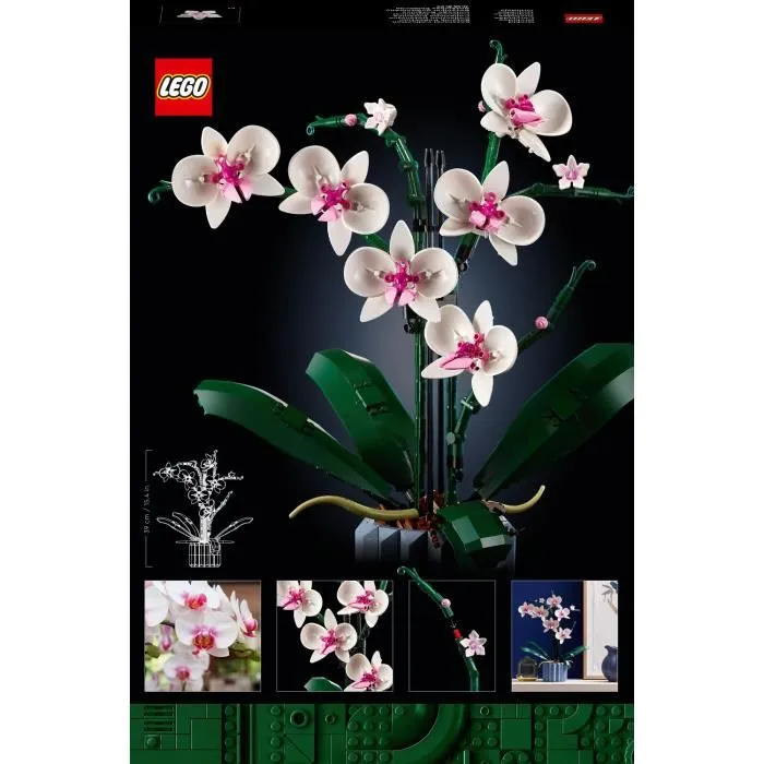 LEGO Icons 10311 L'Orchidée, Plante Artificielle Décorative en Fleurs pour Intérieur et Décoration de Maison - Ensemble pour Adultes LEGO Icons 10311 L'Orchidée, Plante Artificielle Décorative en Fleurs pour Intérieur et Décoration de Maison - Ensemble pour Adultes