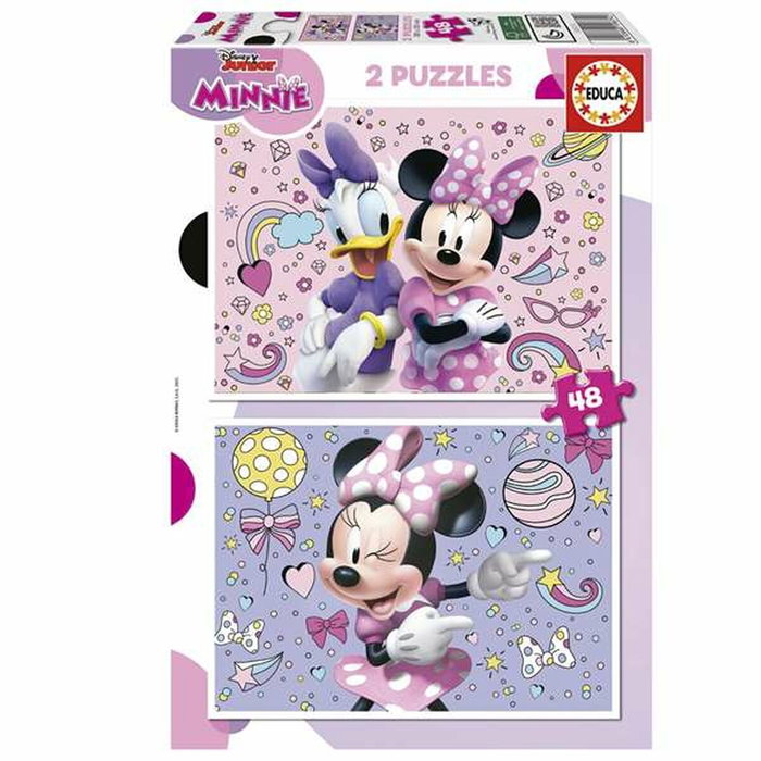 Set de 2 Puzzles Educa Minnie Mouse 48 Pièces Set de 2 Puzzles Educa Minnie Mouse 48 Pièces