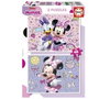 Educa Puzzle Minnie - Coffret de 2 Puzzles de 48 Pièces Chacun - Langue Espagnol et Anglais - Pour Enfants de 4 à 6 Ans