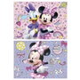 Educa Puzzle Minnie - Coffret de 2 Puzzles de 48 Pièces Chacun - Langue Espagnol et Anglais - Pour Enfants de 4 à 6 Ans