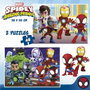 Educa Puzzle 2x48 pièces Spidey et ses incroyables amis - Puzzle double pour enfants de 4 à 6 ans