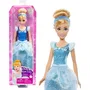 Disney Princess Cendrillon Poupée 29 cm HLW06 avec robe bleue pailletée, diadème et chaussures - Mattel