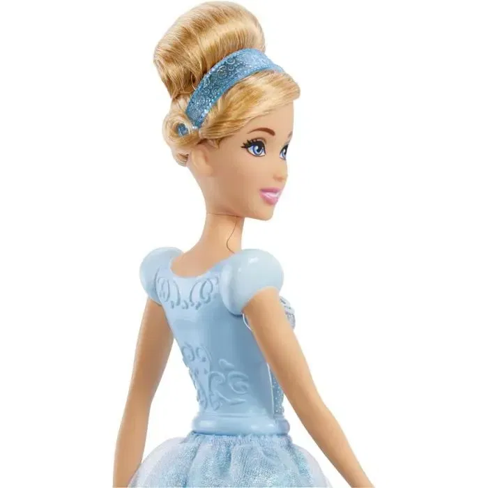 Disney Princess Cendrillon Poupée 29 cm HLW06 avec robe bleue pailletée, diadème et chaussures - Mattel Disney Princess Cendrillon Poupée 29 cm HLW06 avec robe bleue pailletée, diadème et chaussures - Mattel