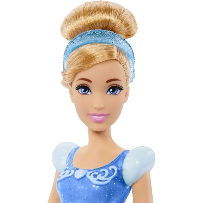 Disney Princess Cendrillon Poupée 29 cm HLW06 avec robe bleue pailletée, diadème et chaussures - Mattel Disney Princess Cendrillon Poupée 29 cm HLW06 avec robe bleue pailletée, diadème et chaussures - Mattel
