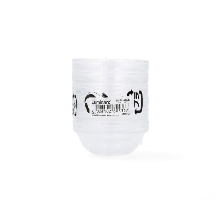 Luminarc Set 6 Bols empilables en verre transparent 6 cm Luminarc Set 6 Bols empilables en verre transparent 6 cm