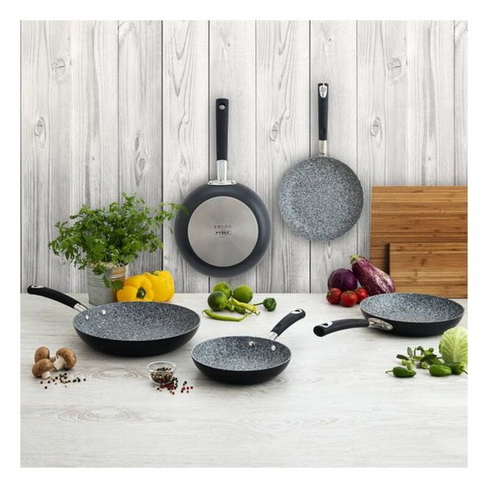 Pyrex Poêle anti-adhésive Artic Gris Métal Acier 28 cm