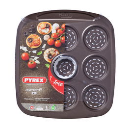 Plateau pour Four Pizza Mini Pyrex Asimetria acier galvanisé (9 Compartiments) (16 x 16 cm)