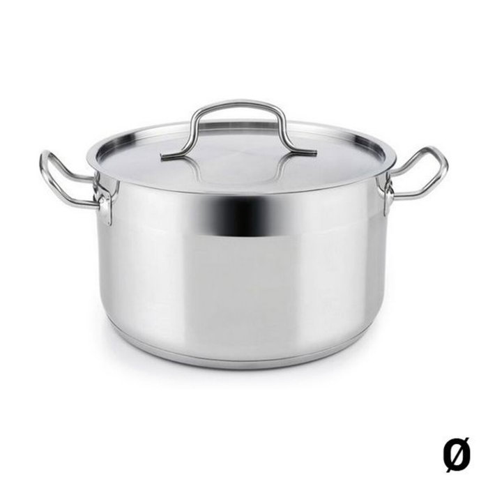 Quid Marmite avec couvercle Azzero Métal Acier 28 cm Quid Marmite avec couvercle Azzero Métal Acier 28 cm