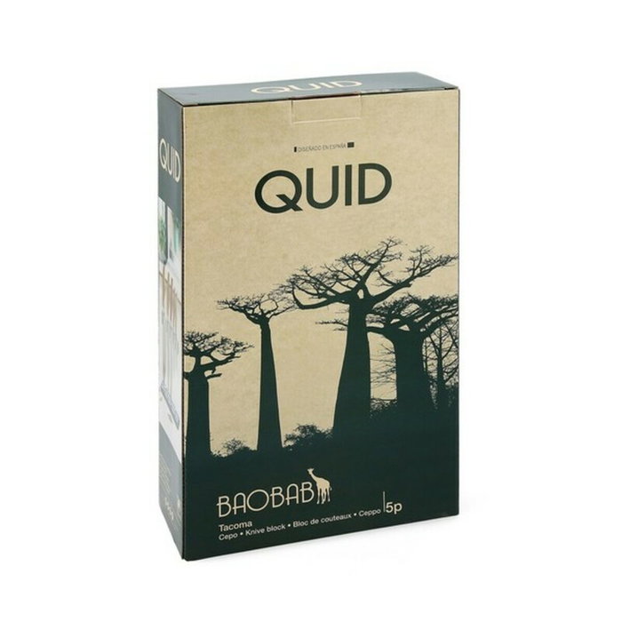 Quid Baobab Tacoma Base Transparente, Bois et Métal, Poignées Bakélite Soft Touch, 20x20x12.5x8.5 cm Quid Baobab Tacoma Base Transparente, Bois et Métal, Poignées Bakélite Soft Touch, 20x20x12.5x8.5 cm
