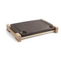 Anaflor Pierre à Rôtir Barro Anaflor Support Céramique Marron 36,5x24 cm Compatible Vitro, Micro-ondes, Four, Gaz, Électrique