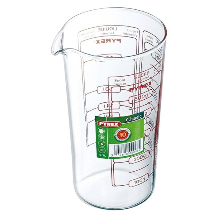 Pyrex Vaso Medidor Vidrio Cook&Enjoy 10x10x17 cm - Verre Résistant aux Rayures, Compatible Micro-ondes et Four Pyrex Vaso Medidor Vidrio Cook&Enjoy 10x10x17 cm - Verre Résistant aux Rayures, Compatible Micro-ondes et Four