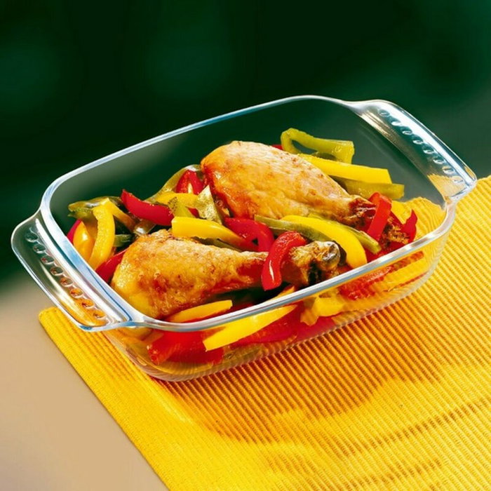 Pyrex Plat Rectangulaire Verre Borosilicaté Let's Share 22x13x5 cm - Résistant au Four, Micro-ondes, Congélateur Pyrex Plat Rectangulaire Verre Borosilicaté Let's Share 22x13x5 cm - Résistant au Four, Micro-ondes, Congélateur