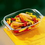 Pyrex Plat Rectangulaire Verre Borosilicaté Let's Share 22x13x5 cm - Résistant au Four, Micro-ondes, Congélateur