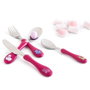 Amefa Set de 4 Couverts Enfants Bicolor Métal Brillant 4,5 cm-1,5 mm Facile à Nettoyer Durable