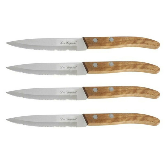 Amefa Set de 4 Couteaux de Cuisine Forest Madera, Acier Inoxydable et Bois, 21.5 cm Amefa Set de 4 Couteaux de Cuisine Forest Madera, Acier Inoxydable et Bois, 21.5 cm