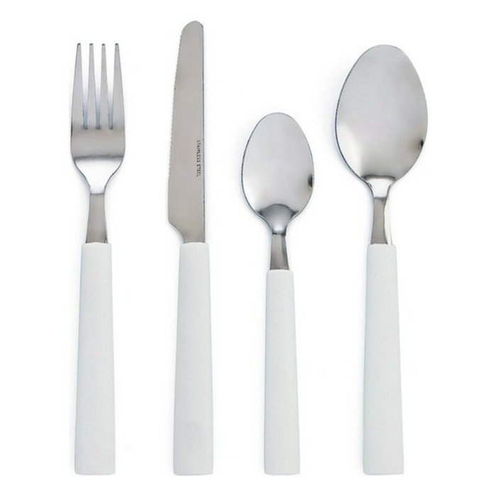 Set de couverts Quid Habitat Métal 24 Pièces Blanc Set de couverts Quid Habitat Métal 24 Pièces Blanc