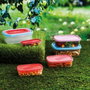 Quid Set 5 Récipients Rectangulaires Plastique Habitat sans BPA empilable micro-ondes congélateur réfrigérateur lave-vaisselle multicolor 5 Pièces