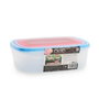 Quid Set 5 Récipients Rectangulaires Plastique Habitat sans BPA empilable micro-ondes congélateur réfrigérateur lave-vaisselle multicolor 5 Pièces