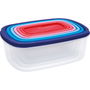 Quid Set de 7 Récipients Rectangulaires en Plastique Habitat Collection, 7 Pièces