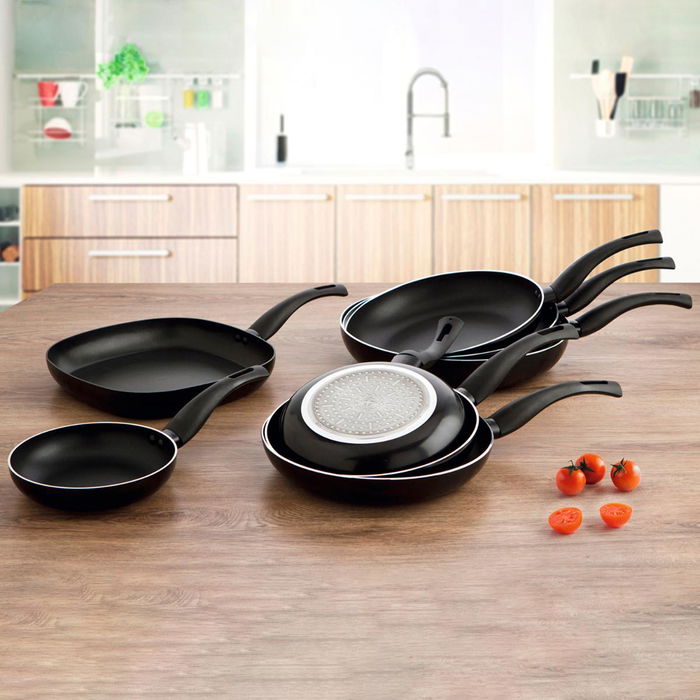 Poêle à Grilller Quid Hydra Noir Métal Bakélite 27 x 27 cm