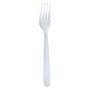 Quid Set de 12 Fourchettes de Table Inox Universal, Acier Inoxydable Brillant, 20 cm