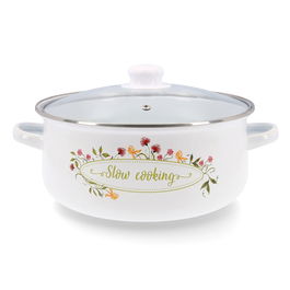Casserole avec Couvercle en Verre Quid Memory Acier émaillé