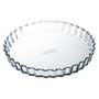 Ö Cuisine Moule à Tarte Rond Ondulé en Verre Résistant pour Four 28x28x4 cm