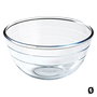 Ô Cuisine Bol à Mélanger en Verre Ocuisine Vidrio - Verre Transparent, 15x15x9 cm, Résistant Micro-ondes et Four, Fabriqué en France