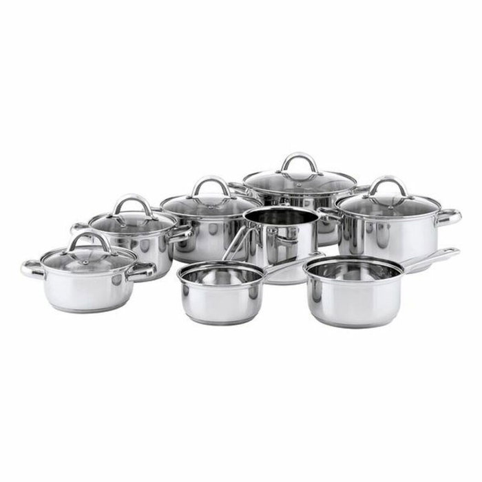 Quid Casserole avec couvercle en verre Métal Acier 20 cm