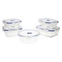 Ensemble de Boîtes à Lunch Luminarc Pure Box Active (5 pcs) Bicolore verre 43 x 32 x 18 cm (5 Unités)