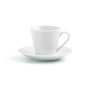 Quid Set 6 Tasses avec Soucoupe Porcelaine Renova Blanca 9 cL