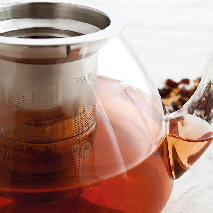 Quid Théière Serenia 1L en Verre avec Filtre Inox Écologique et Hygiénique