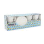 Luminarc Set 6 Tasses avec Sous-Tasses Opal Trianon 22 cL Verre Blanc