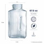 Luminarc Quadro Bouteille en Verre avec Bouchon 2L Transparente