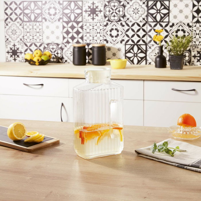 Luminarc Quadro Bouteille en Verre avec Bouchon 2L Transparente Luminarc Quadro Bouteille en Verre avec Bouchon 2L Transparente