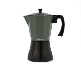 Bidasoa Cafetière Aluminium Vera 12 Tasses Verte