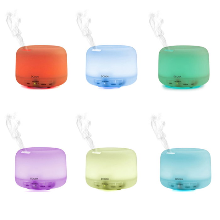 DCook Humidificateur Aroma Gallery 0,3 L 3W - Blanc, 7 Couleurs LED, Minuterie, 2 Types de Brouillard, Auto-arrêt, Huiles Essentielles DCook Humidificateur Aroma Gallery 0,3 L 3W - Blanc, 7 Couleurs LED, Minuterie, 2 Types de Brouillard, Auto-arrêt, Huiles Essentielles