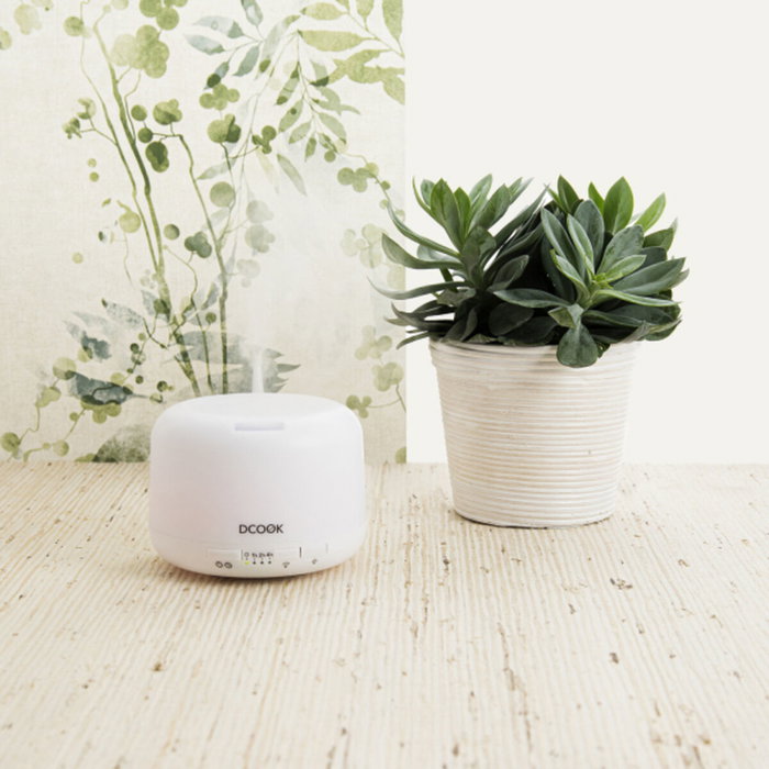 DCook Humidificateur Aroma Gallery 0,3 L 3W - Blanc, 7 Couleurs LED, Minuterie, 2 Types de Brouillard, Auto-arrêt, Huiles Essentielles DCook Humidificateur Aroma Gallery 0,3 L 3W - Blanc, 7 Couleurs LED, Minuterie, 2 Types de Brouillard, Auto-arrêt, Huiles Essentielles