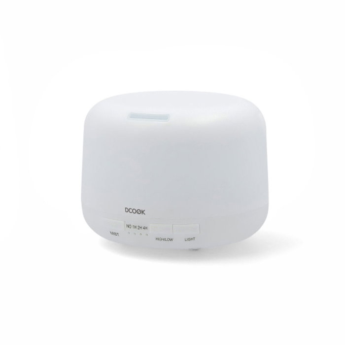 DCook Humidificateur Aroma Gallery 0,3 L 3W - Blanc, 7 Couleurs LED, Minuterie, 2 Types de Brouillard, Auto-arrêt, Huiles Essentielles DCook Humidificateur Aroma Gallery 0,3 L 3W - Blanc, 7 Couleurs LED, Minuterie, 2 Types de Brouillard, Auto-arrêt, Huiles Essentielles