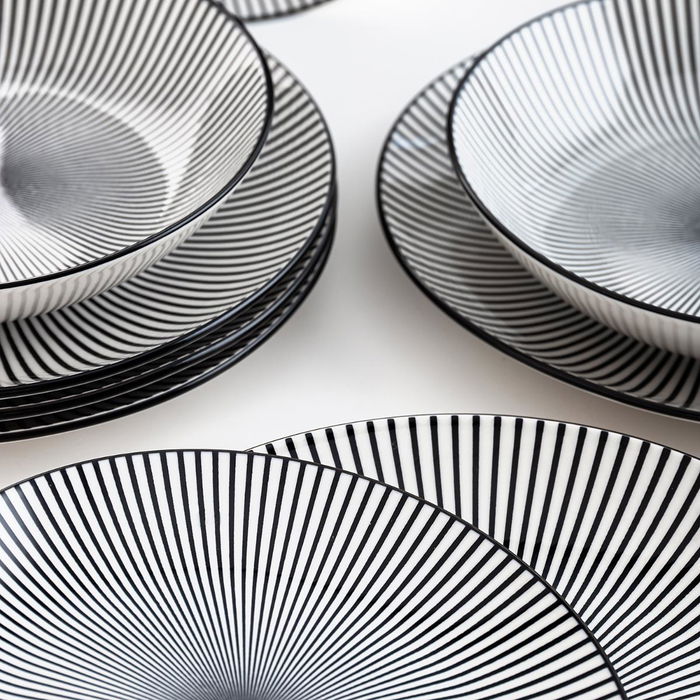 Assiettes Quid Miami Noir Céramique