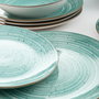 Service de Vaisselle Quid Montreal Céramique Turquoise Grès 18 Pièces