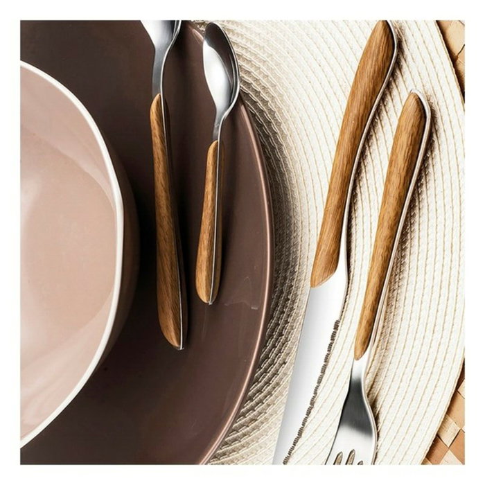 Amefa Set 24 Couverts Eclat Bois/Métal 14-8-25 cm Amefa Set 24 Couverts Eclat Bois/Métal 14-8-25 cm