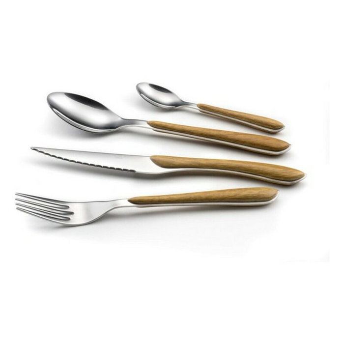 Amefa Set 24 Couverts Eclat Bois/Métal 14-8-25 cm Amefa Set 24 Couverts Eclat Bois/Métal 14-8-25 cm