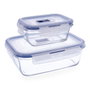 Luminarc Ensemble de Boîtes à Lunch Pure Box Verre Bicolore (2 Pièces)