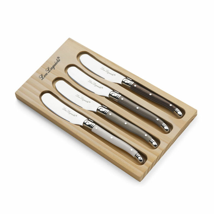 Lou Laguiole Couteaux à Beurre Tradition Inox Mango PP Set de 4 pcs 1.2 mm Lou Laguiole Couteaux à Beurre Tradition Inox Mango PP Set de 4 pcs 1.2 mm